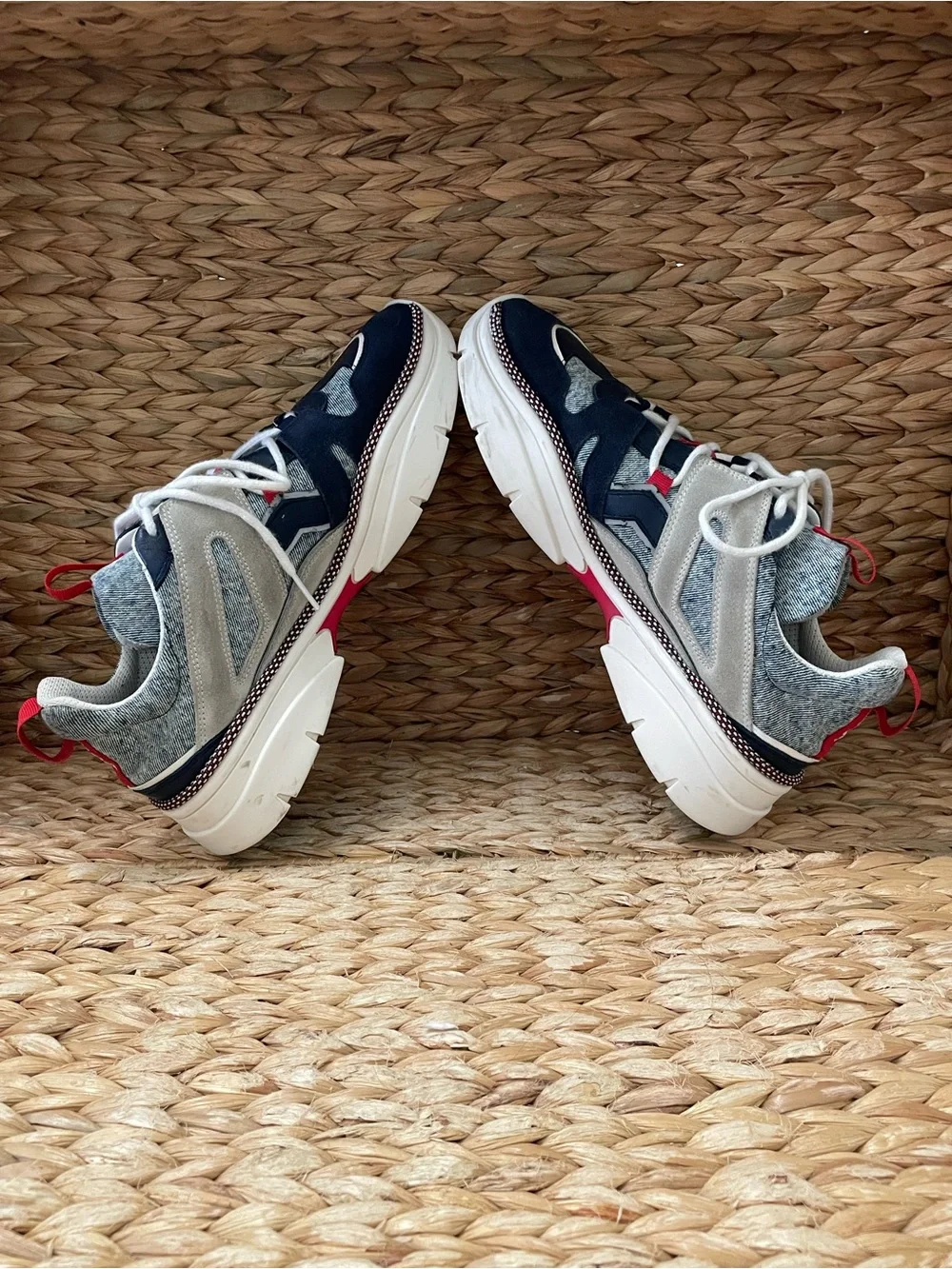 Isabel Marant‎ Kindsay Denim Suede Leather Snow Was Sneakers Womens 42 / 12